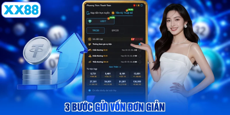 3 bước gửi vốn đơn giản